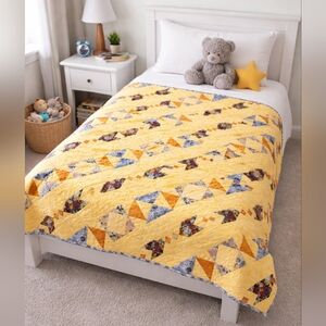 Handmade Yellow Kids' Quilt